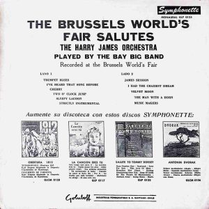 Brussels Worlds Fair Salutes The Harry James
