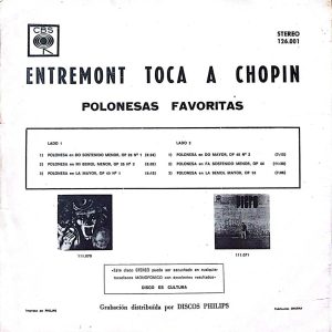 Entremont Toca a Chopin: Polonesas Favoritas