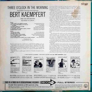 Three O'Clock In The Morning